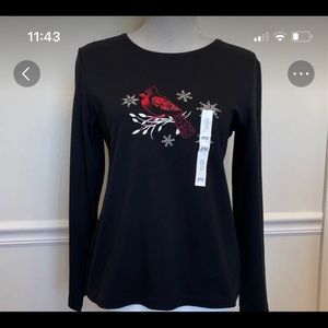 Croft&Barrow Long Sleeve Crew Neck Top